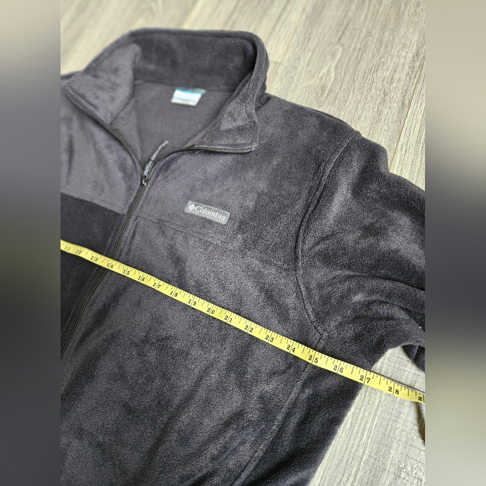 Columbia Mens Black Zip Up Fleece Jacket XL NEW - Picture 7 of 10
